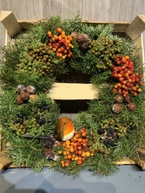 Large Natural Berry Wreath