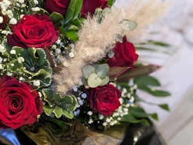 Superior Dozen Red Rose Floral Box