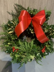 Fresh Holly Wreath