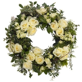 Luxury Garden Rose Wreath